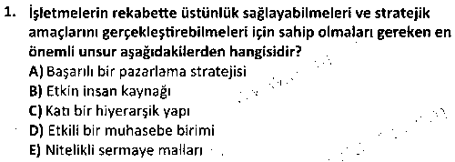 SKİB2003 İnsan Kaynakları Yönetimi çıkmış sınav sorusu 1
