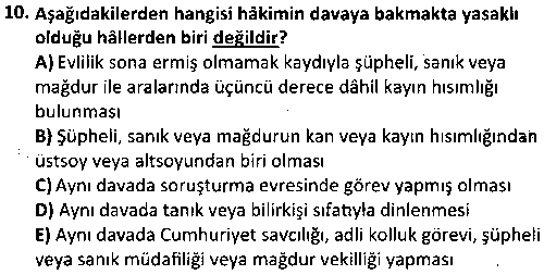 ADL2002 Ceza Muhakemesi Hukuku çıkmış sınav sorusu 2