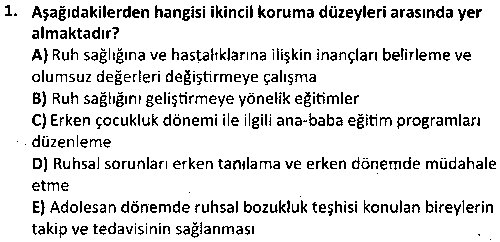 RKR3006 Rekreasyon ve Sağlık çıkmış sınav sorusu 1