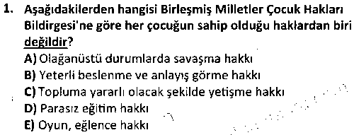 SOH2014 Sosyal Politika çıkmış sınav sorusu 1