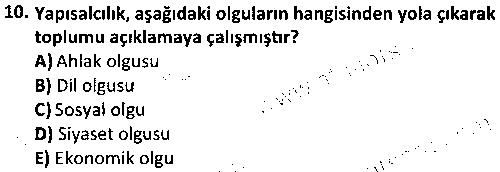 SOS2006 Çağdaş Sosyoloji Kuramları çıkmış sınav sorusu 2