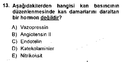 LBV107U Temel Veteriner Fizyoloji çıkmış sınav sorusu 3