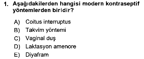 SAG104U Temel Sağlık Ve Hastalık Bilgisi çıkmış sınav sorusu 1