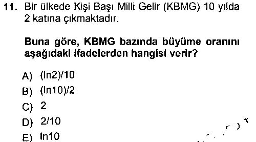 IKT303U Matematiksel İktisat çıkmış sınav sorusu 3
