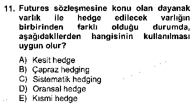 MSP202U Türev Araçlar çıkmış sınav sorusu 2