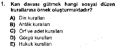 HUK111U HUK111U Hukukun Temel Kavramları 1 çıkmış sınav sorusu 1