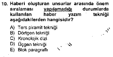 RTP202U Radyo ve Televizyon Haberciliği çıkmış sınav sorusu 2