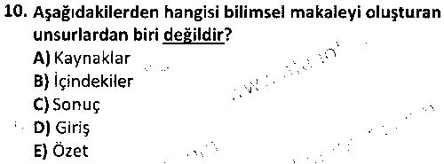 TAR1006 Tarih Metodolojisi çıkmış sınav sorusu 2