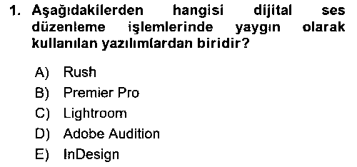 GIT304U Dijital Medya Ve Arayüz Tasarımı çıkmış sınav sorusu 1