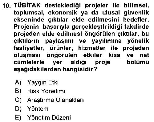 IKT315U Sosyal Bilimlerde Proje Yönetimi çıkmış sınav sorusu 2