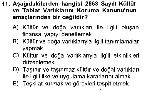 KMT102U Kentsel ve Çevresel Koruma çıkmış sınav sorusu 3