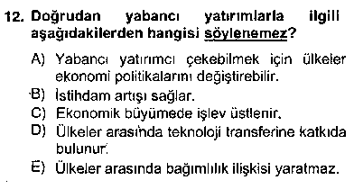 ULI202U Uluslararası Politika 2 çıkmış sınav sorusu 3