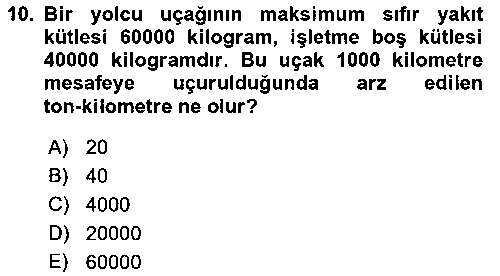 HIS102U Havacılığa Giriş çıkmış sınav sorusu 2
