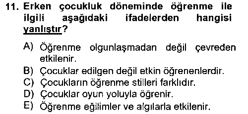 OMB306U Özel Öğretim Yöntemleri 2 çıkmış sınav sorusu 3