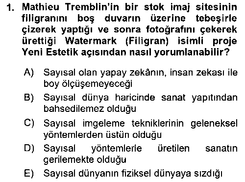 GIT108U Dijital Kültür çıkmış sınav sorusu 1