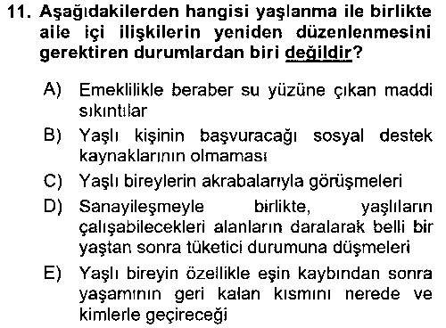 YAB209U Yaşlılarda Çatışma Ve Stres Yönetimi 1 çıkmış sınav sorusu 3