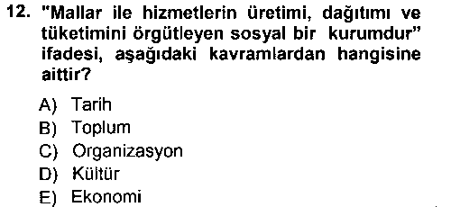 SOS103U Sosyal Bilimlerde Temel Kavramlar çıkmış sınav sorusu 1