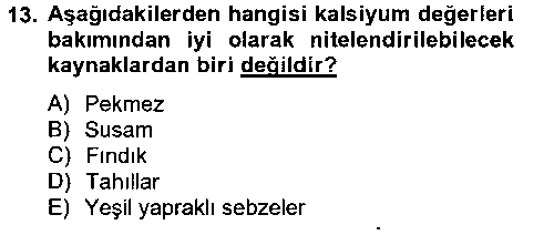 EVI212U Sağlıklı Yaşam çıkmış sınav sorusu 3
