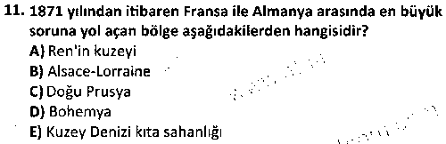 TAR3001 Yeni ve Yakınçağ Avrupa Tarihi çıkmış sınav sorusu 3