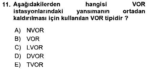 SHU201U Haberleşme ve Seyrüsefer Sistemleri çıkmış sınav sorusu 3