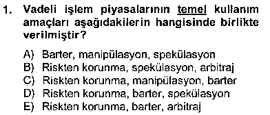 MSP202U Türev Araçlar çıkmış sınav sorusu 1