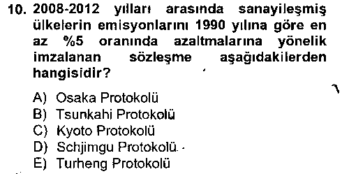 IKT202U Doğal Kaynaklar ve Çevre Ekonomisi çıkmış sınav sorusu 1