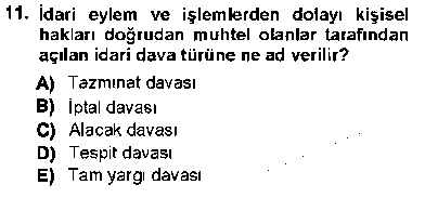 HUK207U Yargı Örgütü Ve Tebligat Hukuku çıkmış sınav sorusu 2