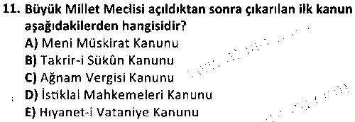TAR4004 Türkiye Cumhuriyeti İktisat Tarihi çıkmış sınav sorusu 3