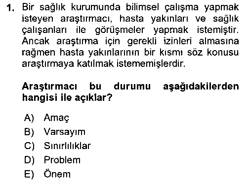 HIT402U Halkla İlişkiler Araştırmaları çıkmış sınav sorusu 1