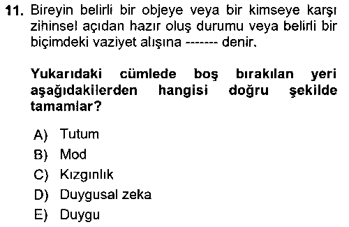 ISG207U İş Yaşaminda Risk Etmenleri Ve Yönetimsel Faktörler çıkmış sınav sorusu 3