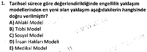 RKR3009 Özel Gruplar İçin Rekreasyon çıkmış sınav sorusu 1