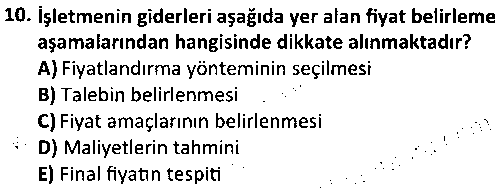 BS2004 Finansal Hizmet Pazarlaması çıkmış sınav sorusu 2