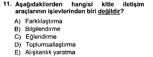 SYT103U Spor ve Medya İlişkisi çıkmış sınav sorusu 3