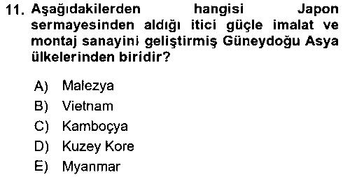 TIC209U Dünya Ekonomisi çıkmış sınav sorusu 2