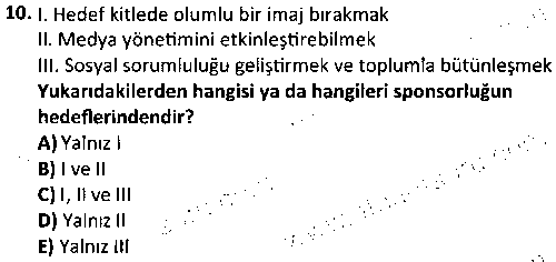 HIT3010 Sponsorluk çıkmış sınav sorusu 2