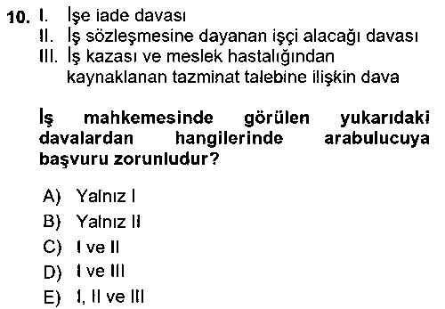 HUK227U Medeni Usul Hukukuna Giriş çıkmış sınav sorusu 2