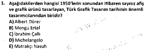 GRF2006 Grafik Tasarımı 2 çıkmış sınav sorusu 1