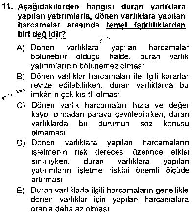 FIN203U Girişim Finansmanı çıkmış sınav sorusu 2