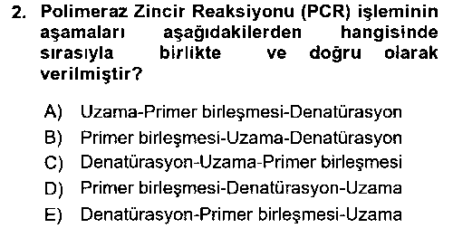 LBV106U Temel Veteriner Mikrobiyoloji ve İmmünoloji çıkmış sınav sorusu 2