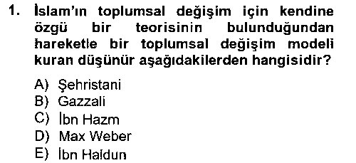 SOS314U Din ve Toplum çıkmış sınav sorusu 1