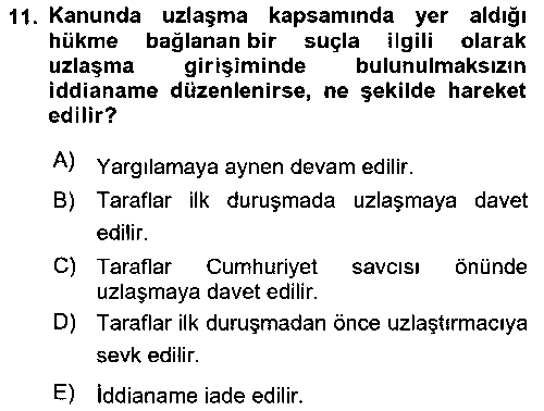 HUK220U Ceza Yargılama Hukuku çıkmış sınav sorusu 2