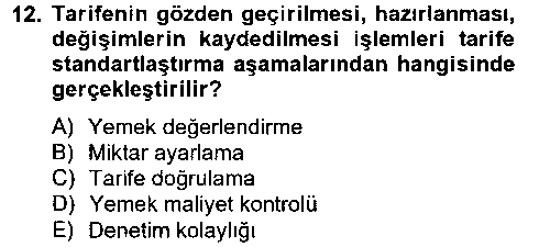 EVI108U Genel Beslenme çıkmış sınav sorusu 3