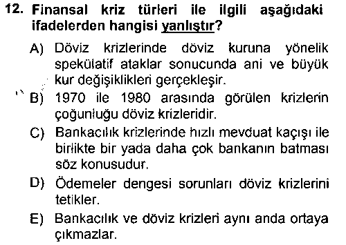 IKT301U Para ve Banka çıkmış sınav sorusu 3