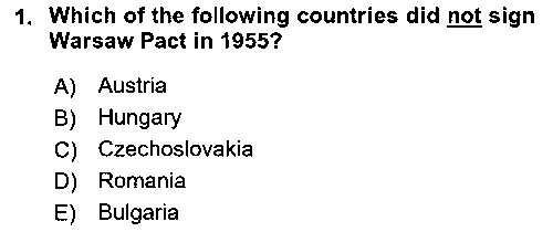 ULI456U The Balkans çıkmış sınav sorusu 1