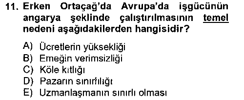 IKT412U İktisat Tarihi çıkmış sınav sorusu 3