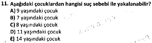 ÇGL3006 Çocuk Hakları ve Hukuku çıkmış sınav sorusu 3