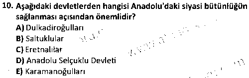 TAR3009 Osmanlı Kurumları Tarihi 1 çıkmış sınav sorusu 2