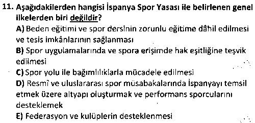 SYP2009 Karşılaştırmalı Spor Yönetimi çıkmış sınav sorusu 3
