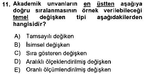 YBS404U Veri Madenciliği çıkmış sınav sorusu 3