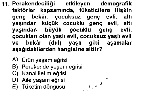 PMY104U Perakendeciliğe Giriş çıkmış sınav sorusu 3